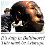maryland sun: it's july in baltimore? this must be artscape